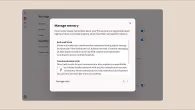 Interface de gestion de la mémoire dans Claude avec résumé des détails personnels.