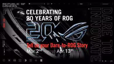 ROG 20e anniversaire : campagne mondiale avec plus de 20 000 $ de lots