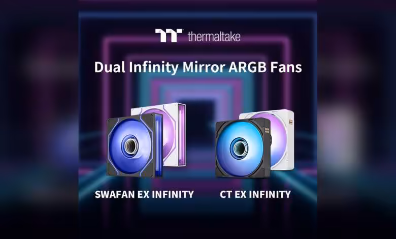 Thermaltake SWAFAN EX INFINITY et CT EX INFINITY ARGB : 28 mm, 2000 RPM et câblage magnétique 1 Thermaltake SWAFAN EX INFINITY et CT EX INFINITY ARGB : 28 mm, 2000 RPM et câblage magnétique