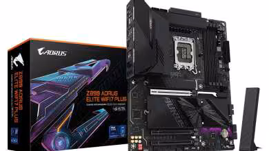 Carte mère et boîte GIGABYTE Z890 AORUS Elite WiFi7 Plus, bundle complet.