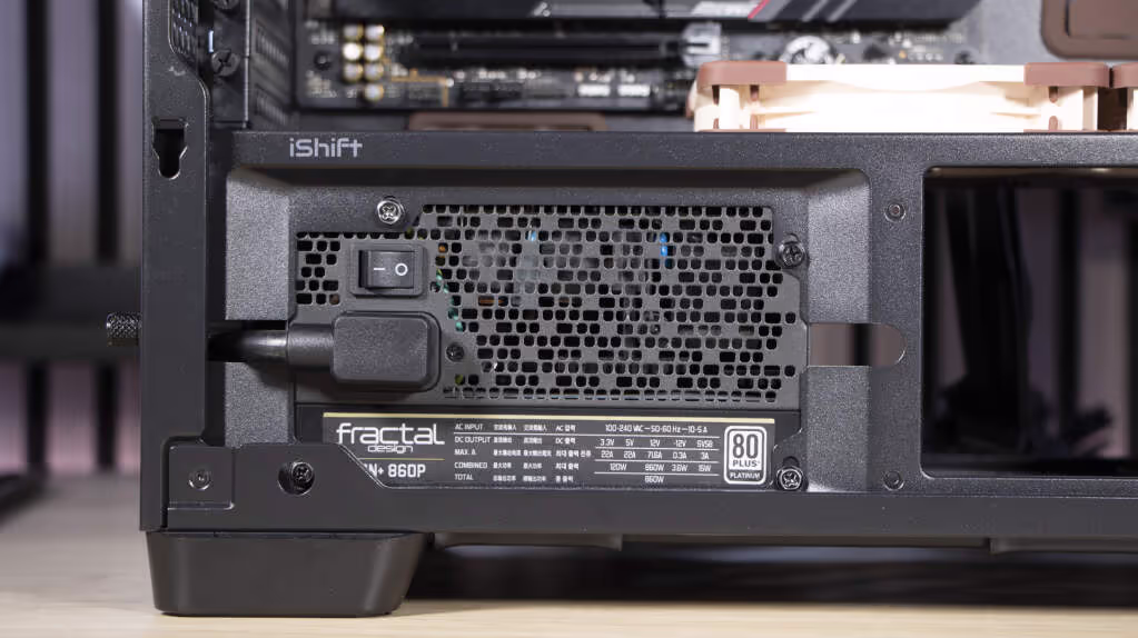 Antec Flux Pro Noctua Edition alimentation installation latérale arrière