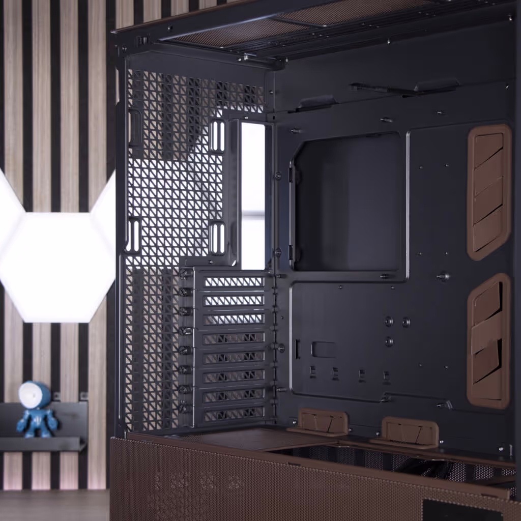 Antec Flux Pro Noctua Edition chambre principale gauche