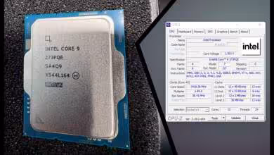 Intel Core 9 273PQE booté sous Windows sur Z790