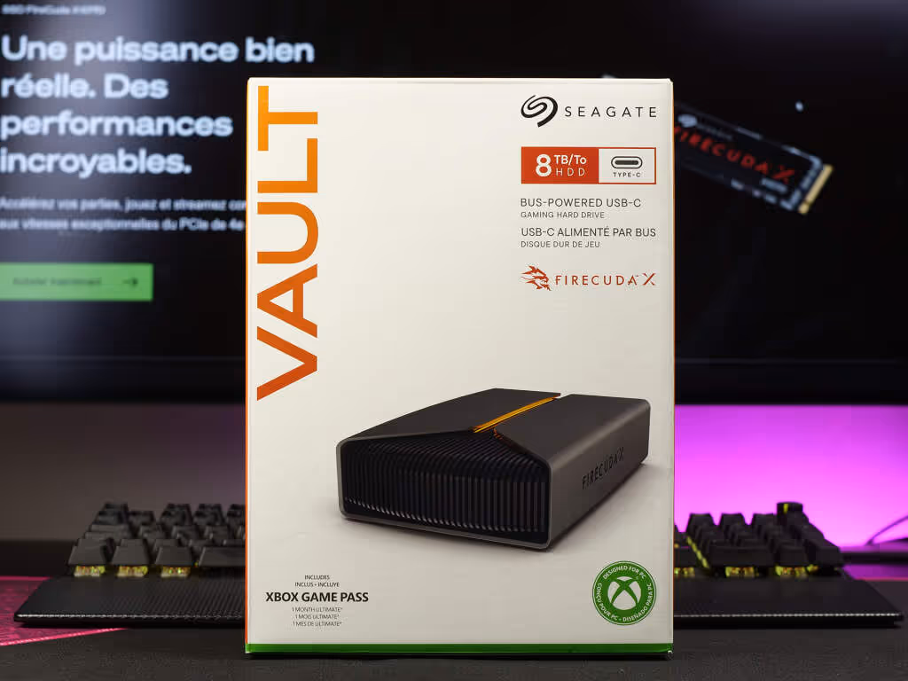 Seagate FireCuda X Vault box recto
