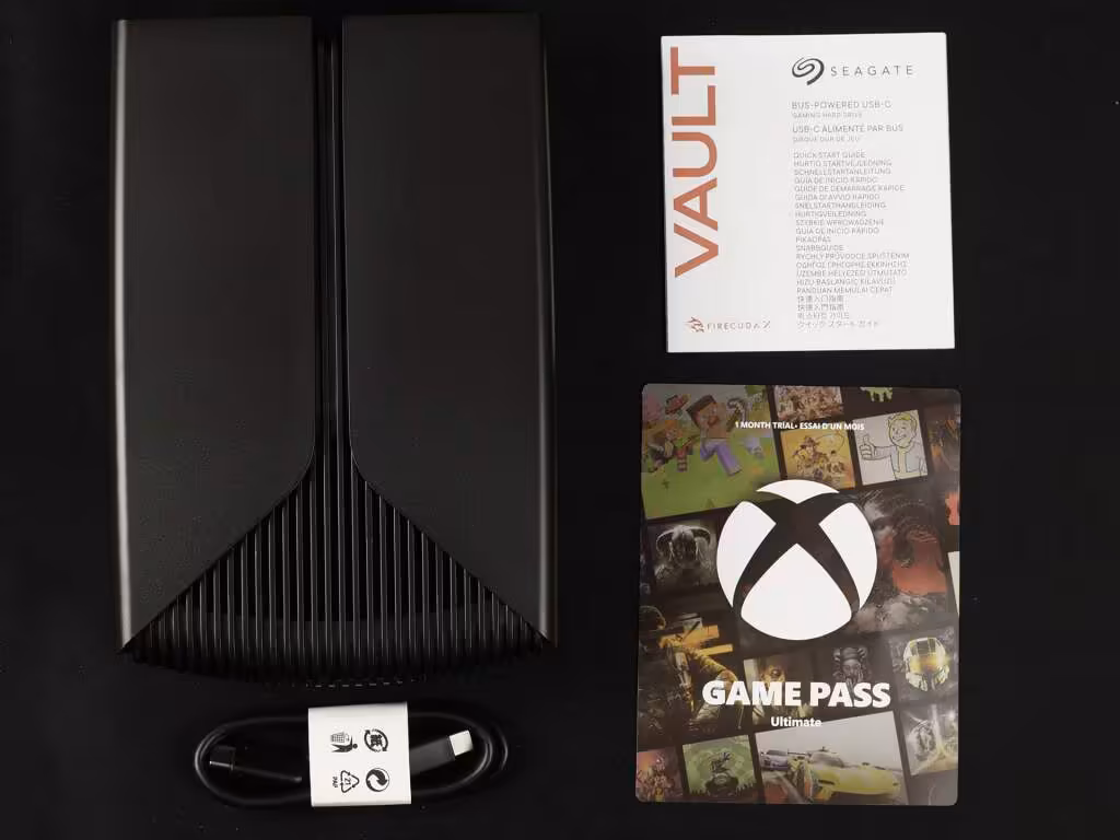Seagate FireCuda X Vault contenu box