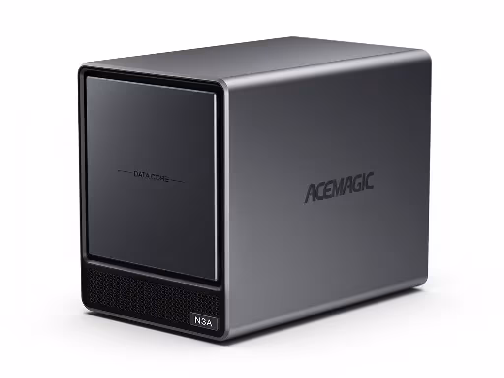 Mini PC ACEMAGIC N3A avec logo visible sur la face avant.