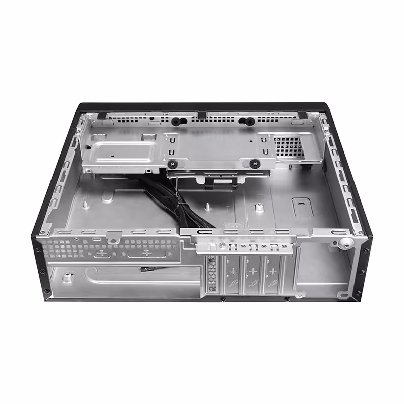 Chieftec DT-10B-300 : boîtier SFF microATX 8 L avec PSU 300 W 80 Plus Bronze 4 Boîtier Chieftec DT-10B-300 ouvert, montré horizontalement.