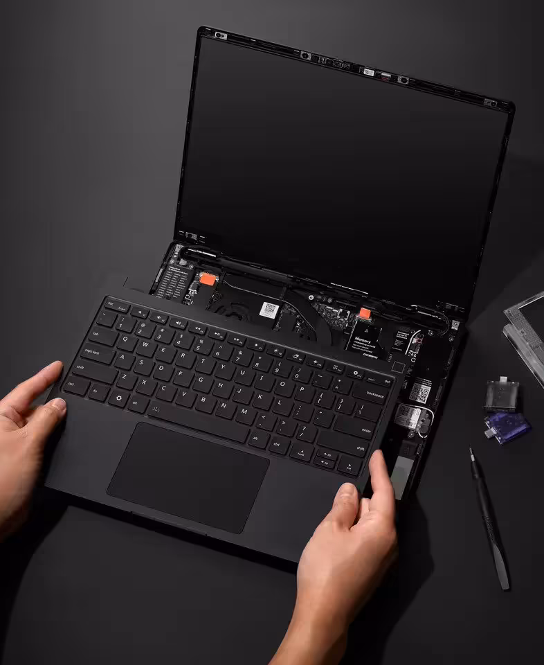 Framework Laptop 13 Pro : Core Ultra Series 3, LPCAMM2 et batterie en forte hausse