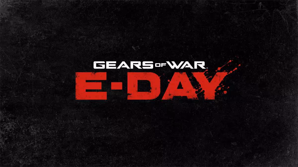 Logo Gears of War: E-Day sur fond noir