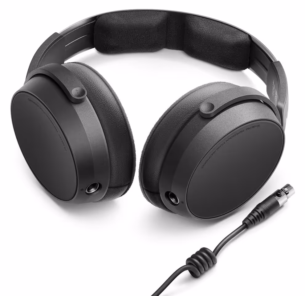 Casque Sennheiser HD 480 PRO avec câble détachable visible.