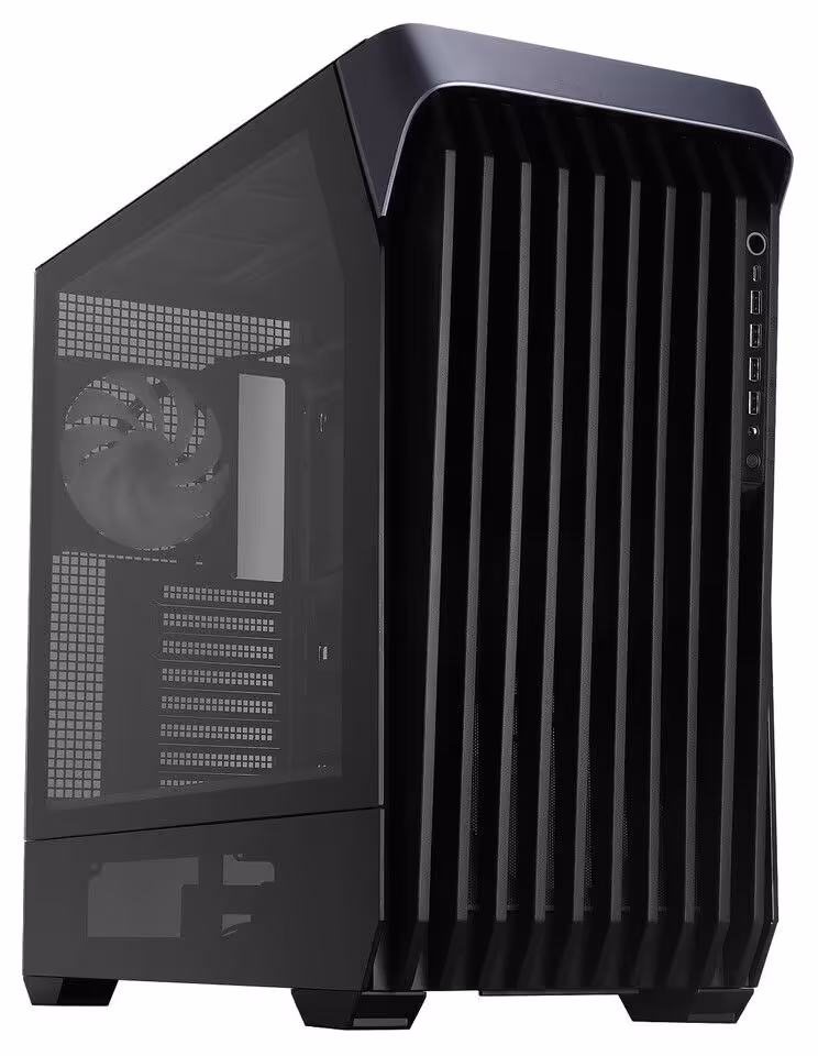 Boîtier InWin COVALENT avec panneau latéral transparent.