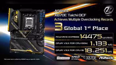 Carte mère ASRock X870E Taichi OCF avec records mondiaux en performances d'overclocking
