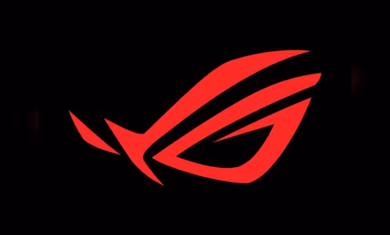 Asus ROG Crosshair X870E Edition 20 : dépôts EAEU et édition anniversaire AMD 1 Logo Asus ROG rouge sur fond noir