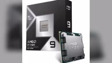 Photo du processeur AMD Ryzen 9 Dual Edition avec packaging fond blanc et noir contrasté