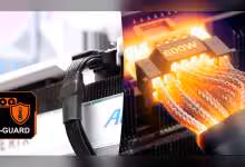 Câble d'alimentation avec T-Guard 600W lumineux, logo protection, fond contrasté