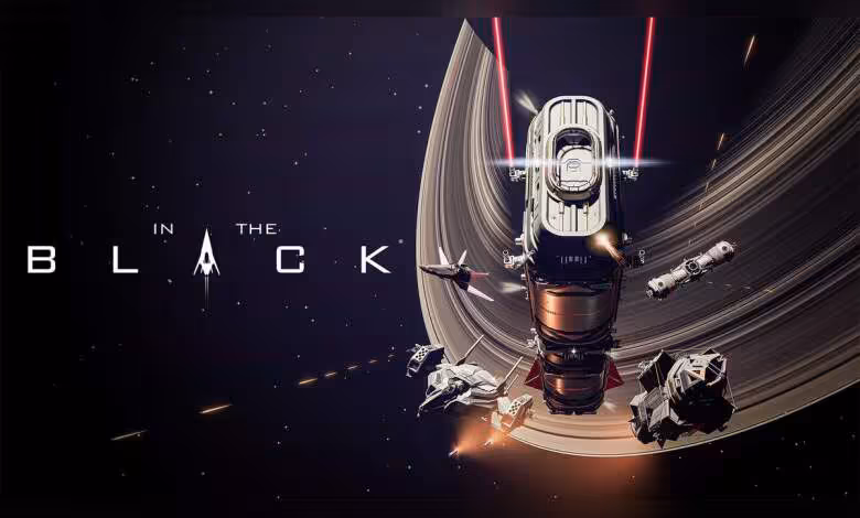 In The Black arrive le 5 mai sur Steam avec ses combats spatiaux réalistes en Early Access 1 Vaisseau spatial en bataille autour d'une planète avec logo du jeu "In The Black".