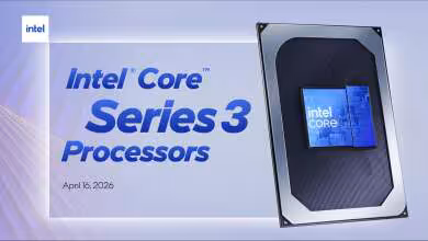 Date de lancement des processeurs Intel Core Series 3, 16 avril 2026.