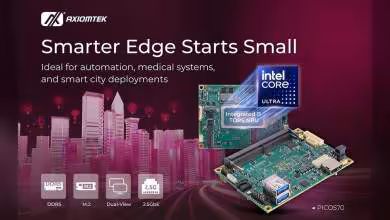 PICO570 : Axiomtek lance une carte Pico-ITX Intel Core Ultra taillée pour l’edge AI