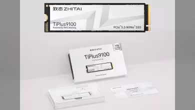 SSD Zhitai TiPlus 9100 avec emballage et spécifications de 1 To