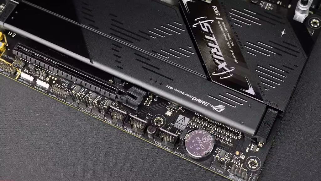 rog strix b850 f gaming wifi7 neo connecteurs internes