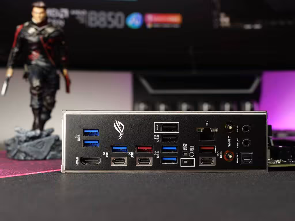 rog strix b850 f gaming wifi7 neo panneau es ar