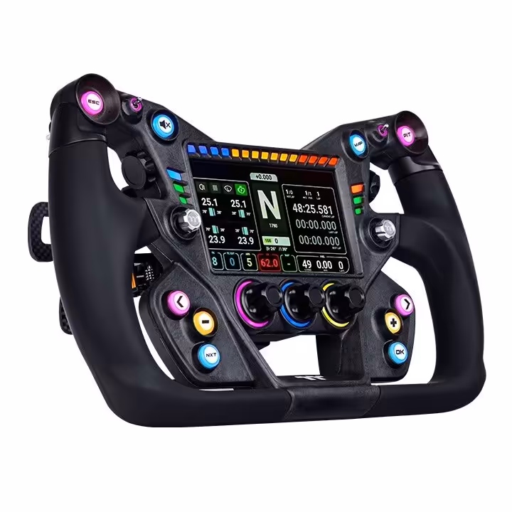 Volant de course Thermaltake XRW-G1 GT vue en angle