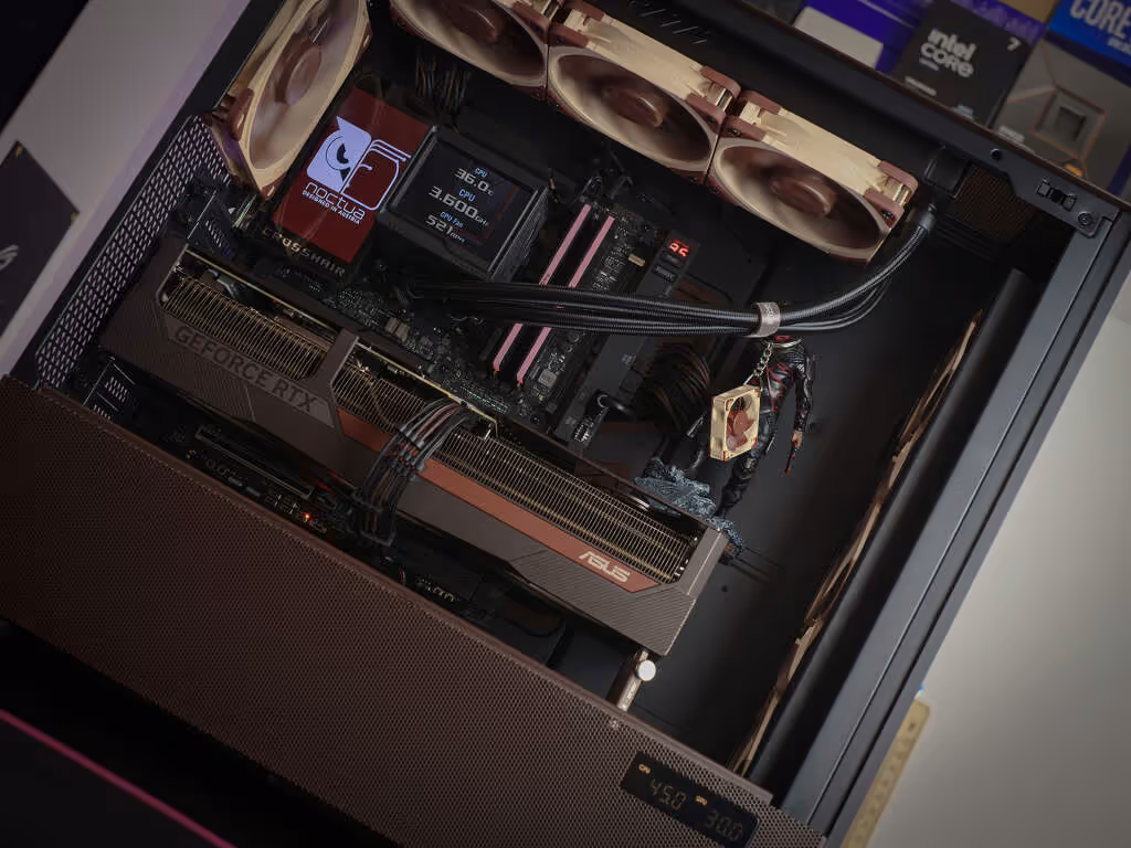 Un PC à 6 000 € full Noctua x ROG qui divise la communauté Facebook 5 ROG Ryujin III 360 ARGB Extreme équipé de ventilateurs Noctua NF-A12x25 G2