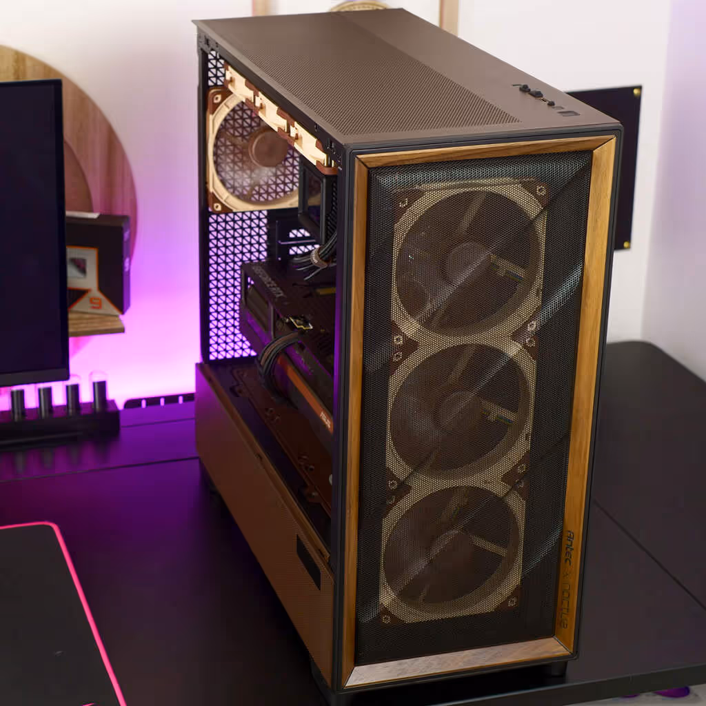 Un PC à 6 000 € full Noctua x ROG qui divise la communauté Facebook 10 Vue finale du build Antec x Noctua x ASUS ROG 2026