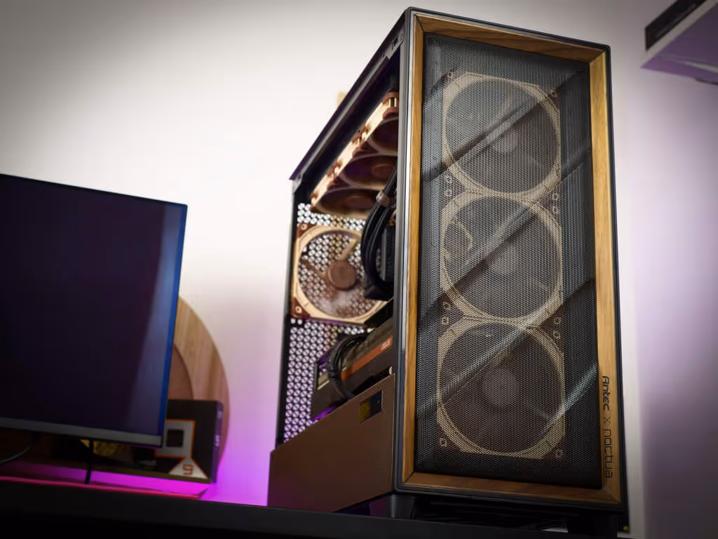 Un PC à 6 000 € full Noctua x ROG qui divise la communauté Facebook 3 Build Antec Flux Pro Noctua Edition avec ASUS RTX 5080 Noctua OC et Ryzen 9 9950X3D