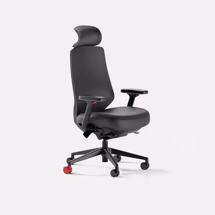 Chaise gaming SEGA : Branch signe trois modèles officiels entre Sonic, Genesis et Dreamcast 6 Chaise gaming Branch noire, vue de profil sur fond blanc