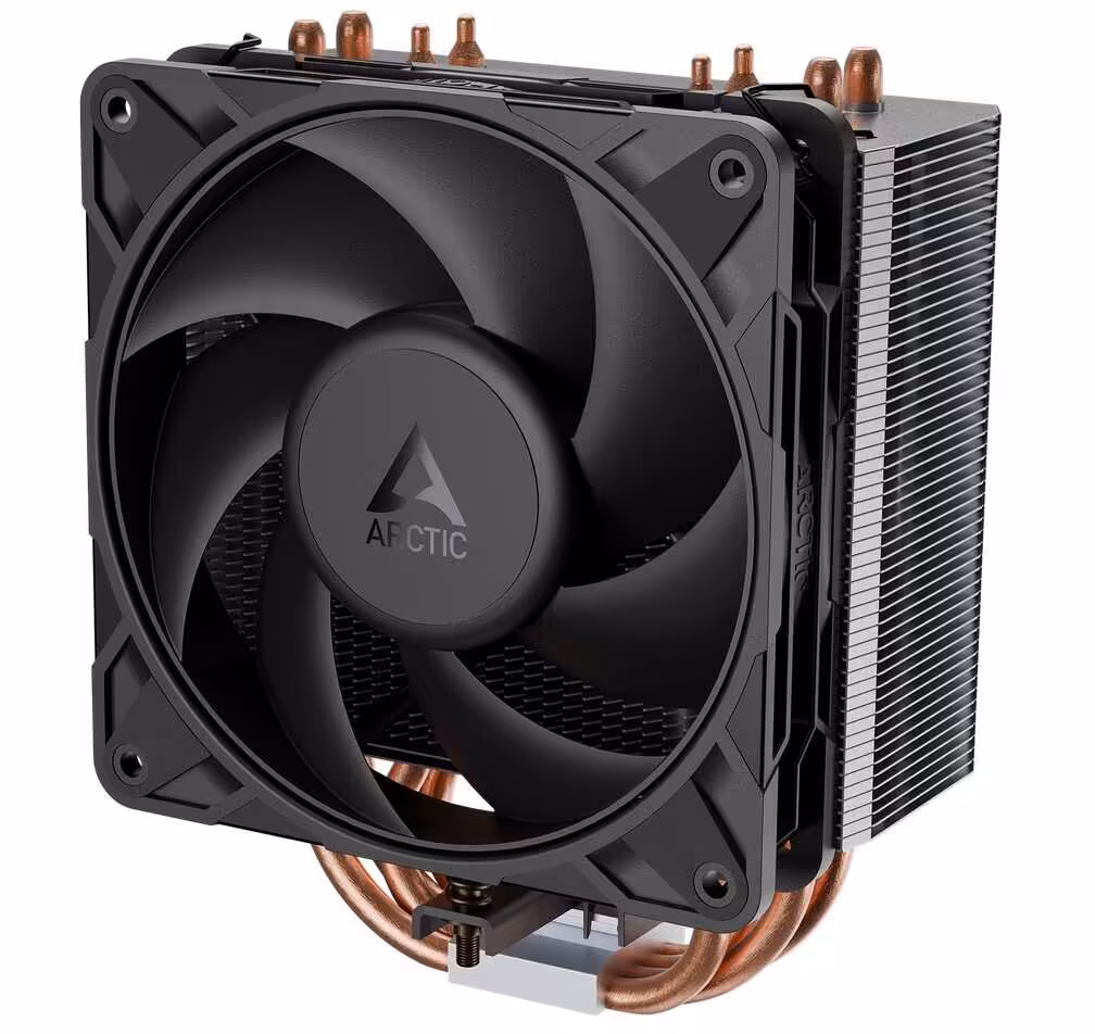 Ventirad tour Arctic Freezer 36-S noir avec ventilateur frontal, ailettes aluminium et caloducs cuivre visibles