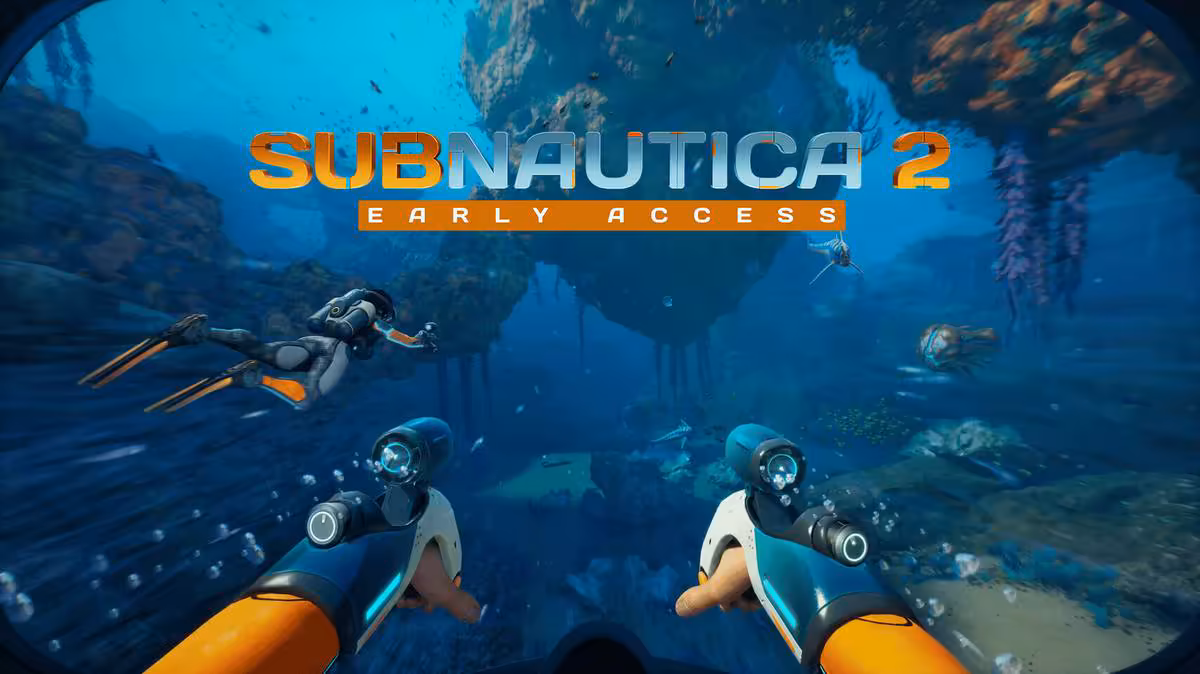 Intel Arc 101.8801 Beta : nouveaux jeux pris en charge et correctif pour Battlefield 6 3 Subnautica 2 Early Access avec plongeur sous-marin, logo du jeu et décor océanique visibles