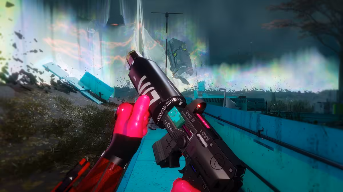 Marathon Season 2 démarre le 2 juin avec une semaine gratuite et un gros reset 5 Vue subjective d’une arme sci-fi noire et rose, rechargée dans un décor extérieur futuriste