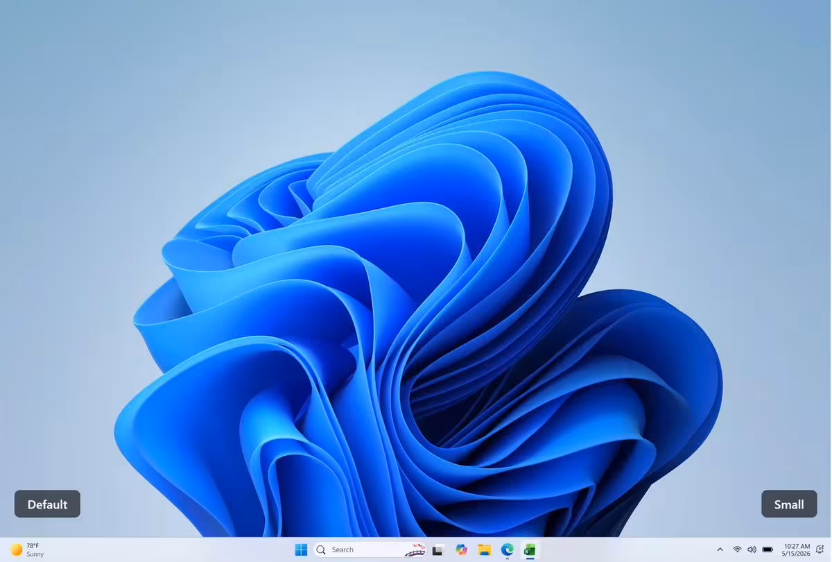 Arrière-plan Windows 11 motif abstrait bleu, interface utilisateur minimaliste
