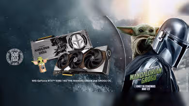 msi geforce rtx 5080 mandalorian grogu edition oc serie ultra limitee