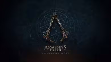 Visuel teaser Assassin’s Creed Codename Hexe avec logo en forme de pentagramme et fond sombre mystique