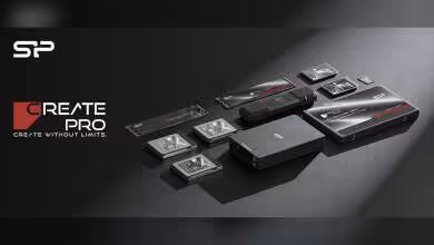 Présentation de la gamme Silicon Power Create Pro avec plusieurs cartes mémoire, SSD et lecteur de cartes