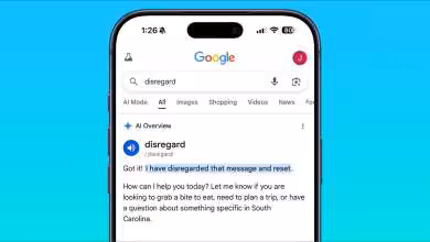 Interface mobile Google AI montrant une réponse à "disregard"