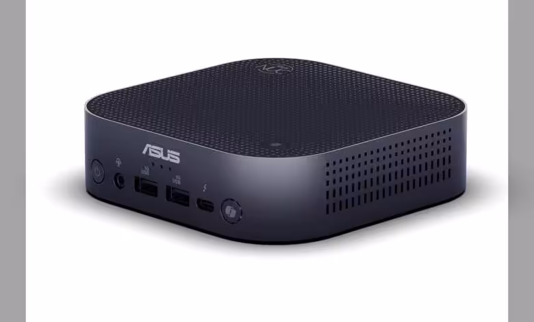 Touche Copilot : Windows 11 permettra de la remapper en Menu contextuel ou Ctrl droit 1 ASUS Mini PC design compact, fond noir clair, contraste élevé.