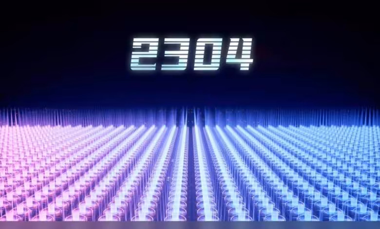 Mini-LED : KTC pousse ses moniteurs vers le grand public avec des prix sous 300 $ 1 Chiffres “2304” illustrant le rétroéclairage Mini-LED du moniteur KTC