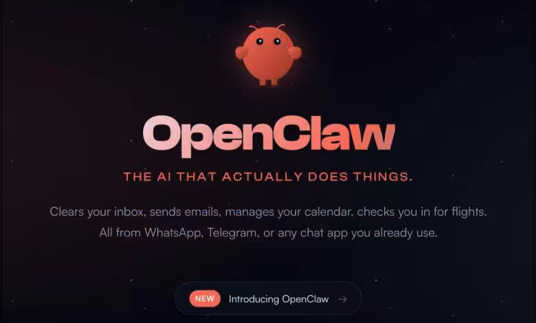 OpenClaw brûle 1,3 M$ d’API OpenAI en un mois pour tester Codex à fond 1 Logo OpenClaw avec description de services d'IA pour la gestion de tâches.