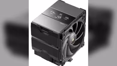 Refroidisseur Sudokoo VC noir avec ventilateur frontal et affichage supérieur des températures