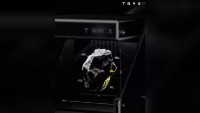 Refroidisseur AIO TRYX avec rendu 3D détaillé et contrasté fond sombre