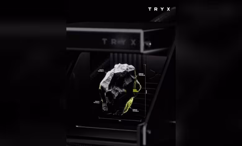 TRYX HOLO 360 : un AIO holographique 280 W attendu en juin autour de 999 RMB 1 Refroidisseur AIO TRYX avec rendu 3D détaillé et contrasté fond sombre