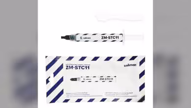Pack et tube de pâte thermique Zalman ZM-STC11 sur fond blanc