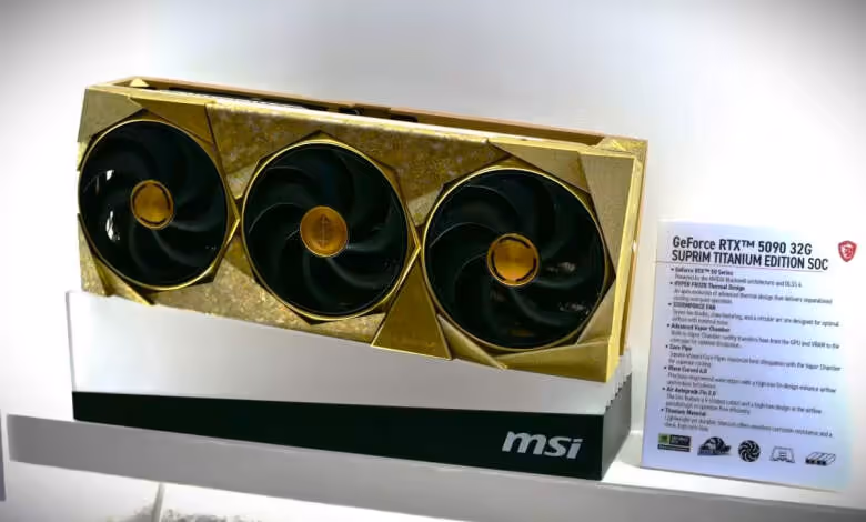 RTX 5090 : les prix grimpent à 5 300 dollars en Corée, la 5090D v2 bloquée en Chine 1 rtx 5090 suprim titanium soc