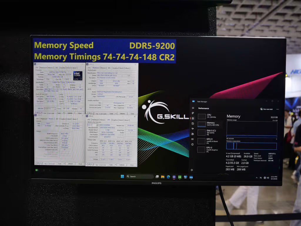 G.SKILL au Computex 2026 : la DDR5 pousse les limites, du gaming à l’IA 7 9200