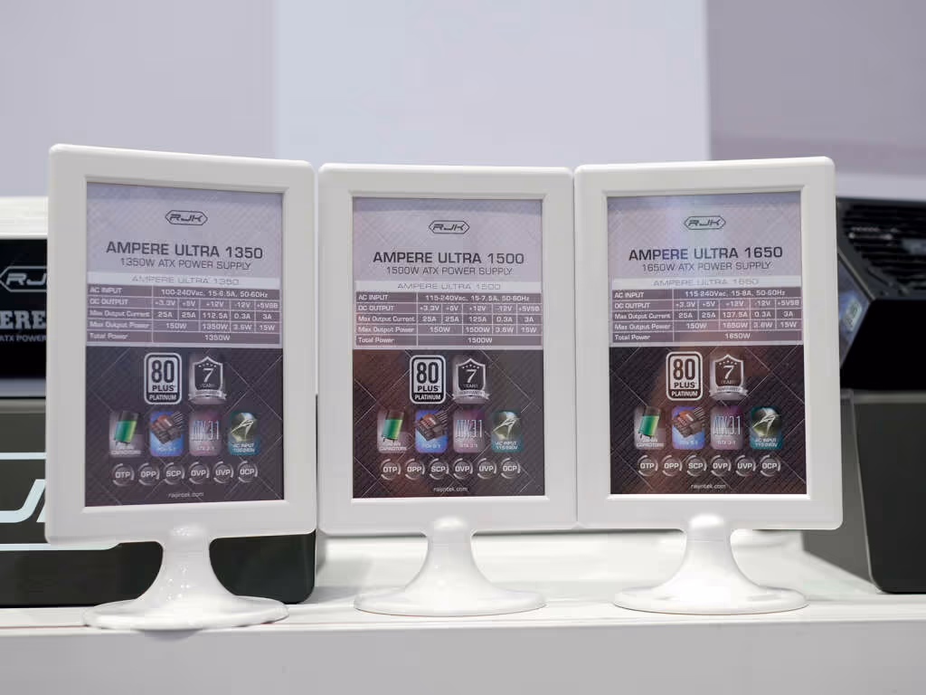 RAIJINTEK dévoile ses alimentations 2026, du bloc simple au bloc 3000 W 3 AMPERE ULTRA specs