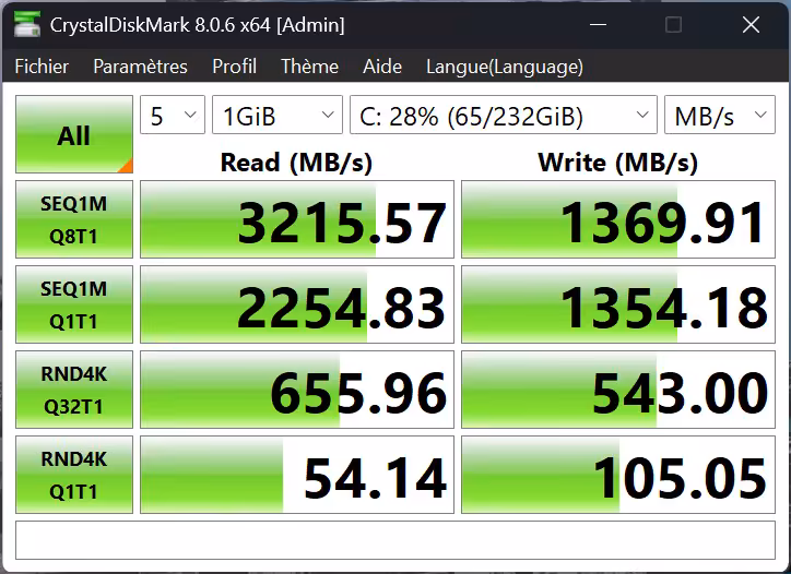 CORSAIR 2800X test SSD