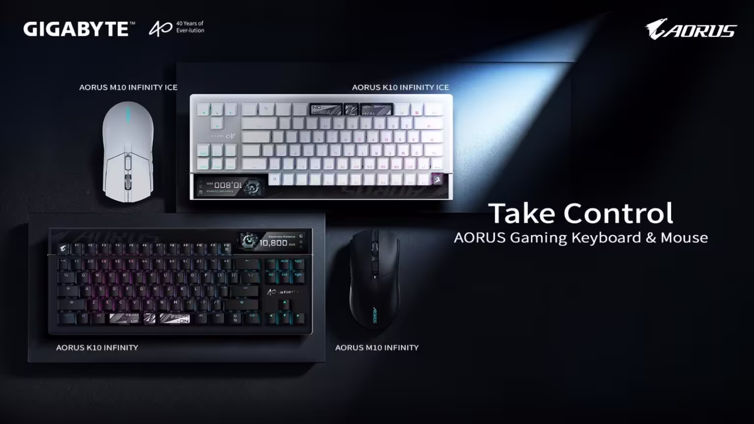 Clavier AORUS K10 INFINITY Souris M10 show